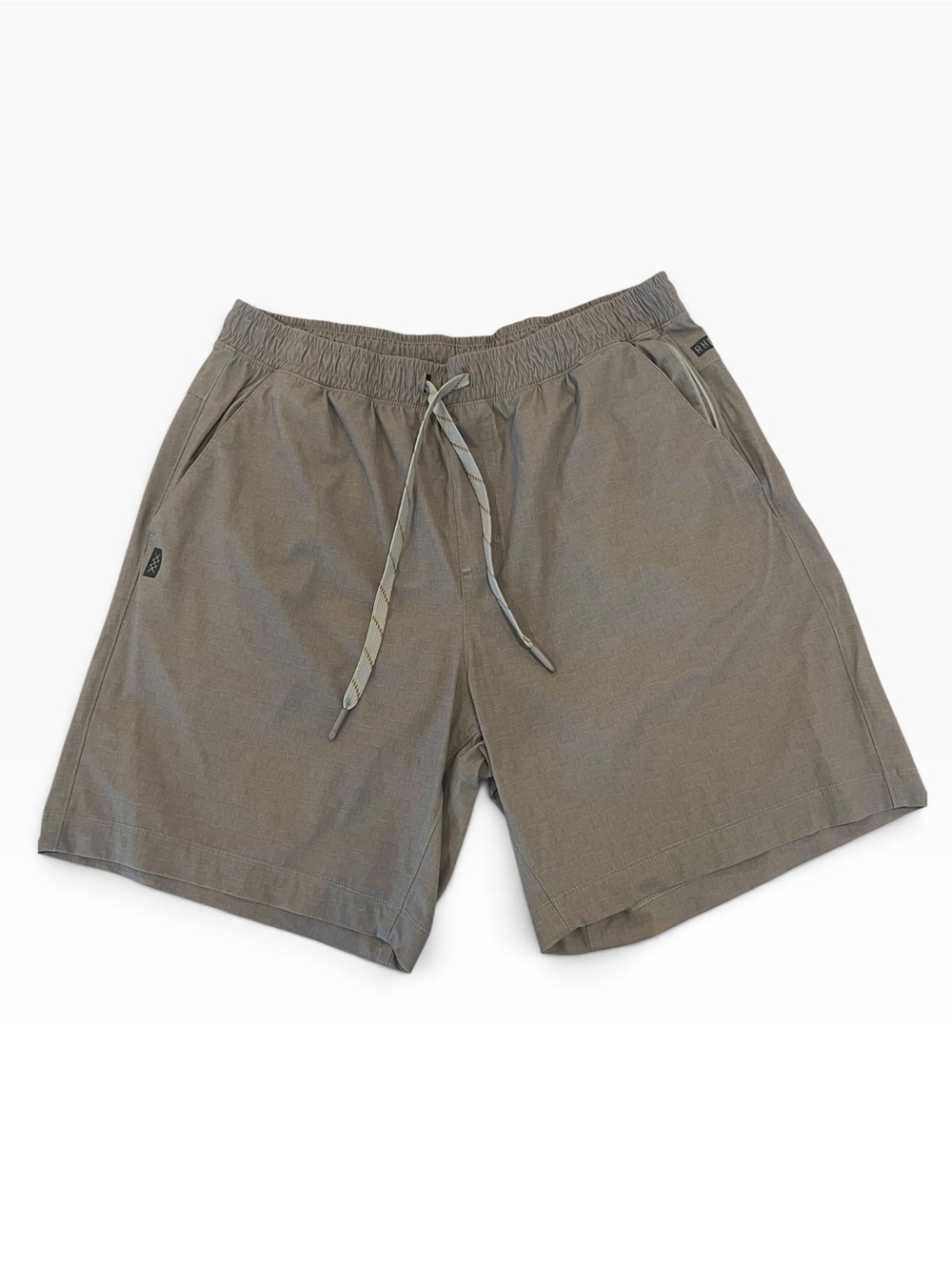 🖤 Rhone Men’s L Gray Performance Athletic Shorts 7” Drawstring Zip Pocket